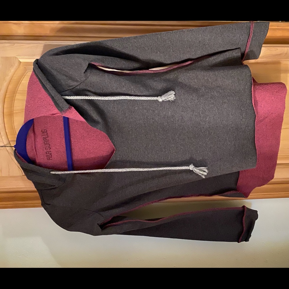 Hooded soft pull over